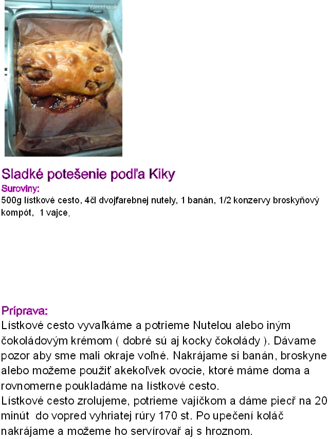 sladke potesenie od kiky